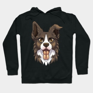 Brown/Lilac Border Collie Hoodie